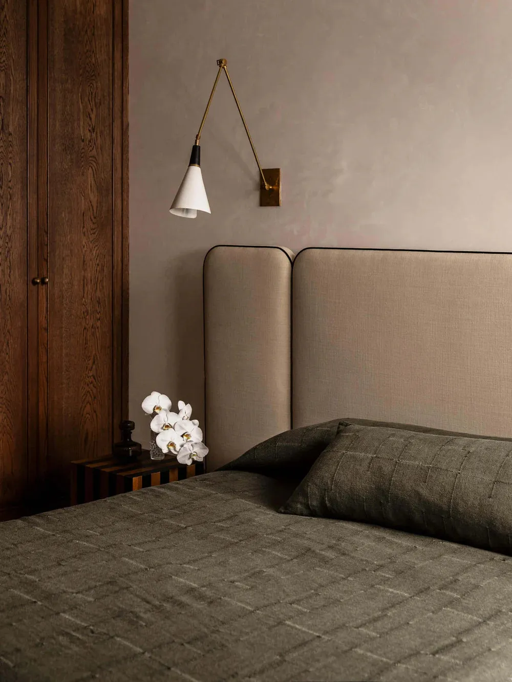 Palermo Olive French Linen Cushion