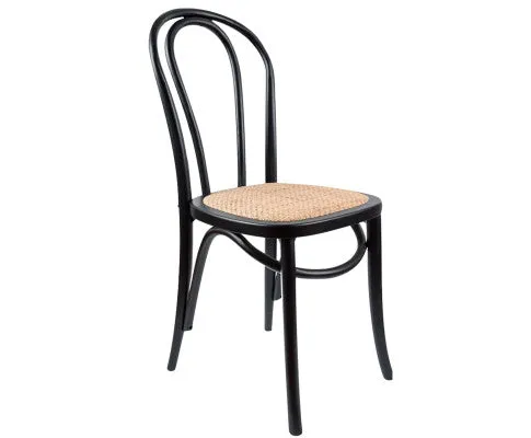 Petunia 5pc 120cm Round Dining Table Set 4 Arched Back Chair Elm Timber Wood