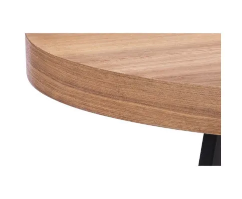 Petunia 5pc 120cm Round Dining Table Set 4 Arched Back Chair Elm Timber Wood