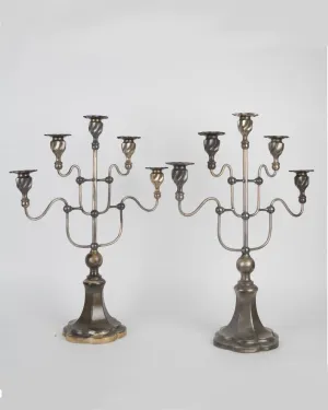 Pewter Candelabra