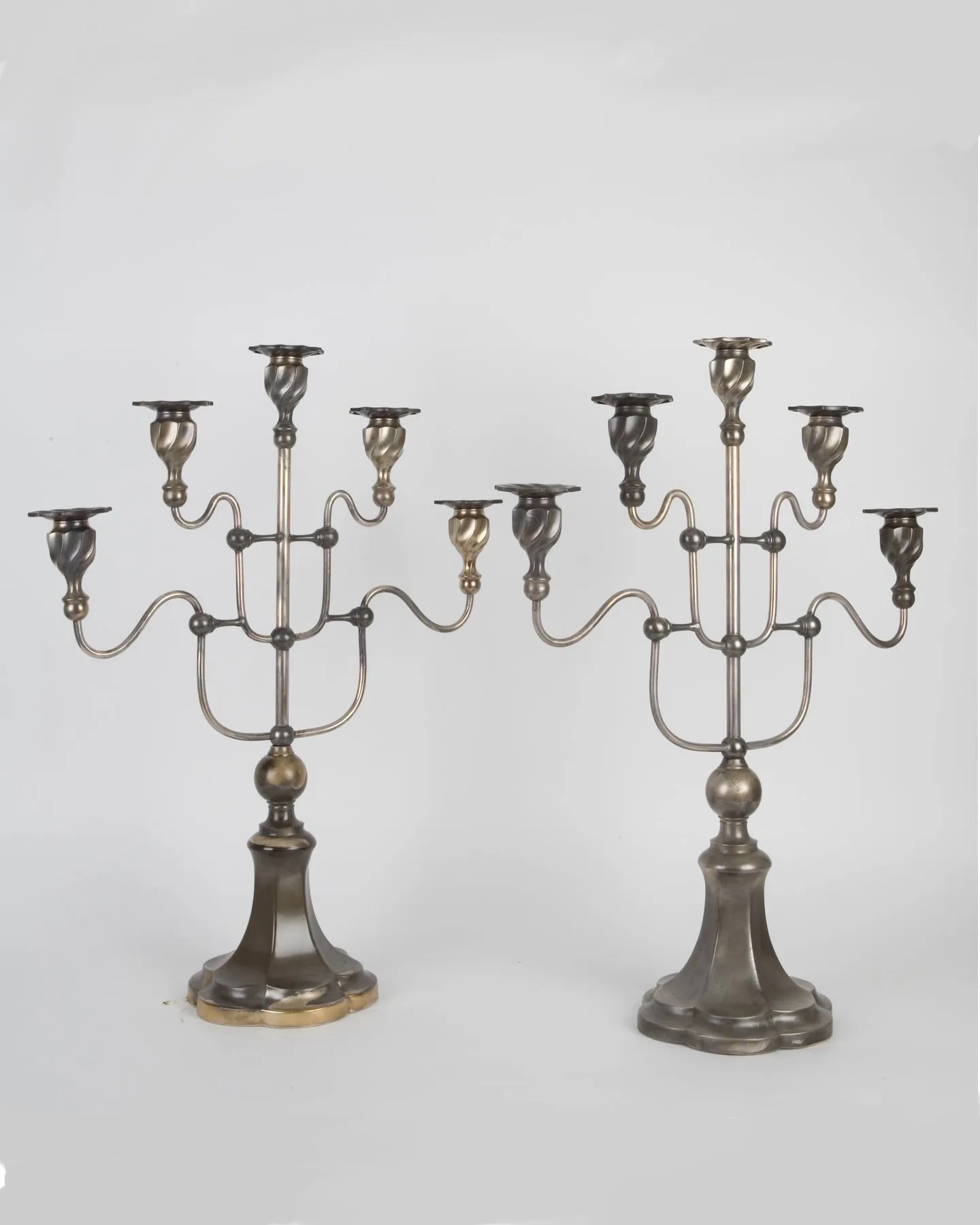 Pewter Candelabra