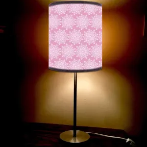 Pink Flower Simple Table Lamp for Living Room