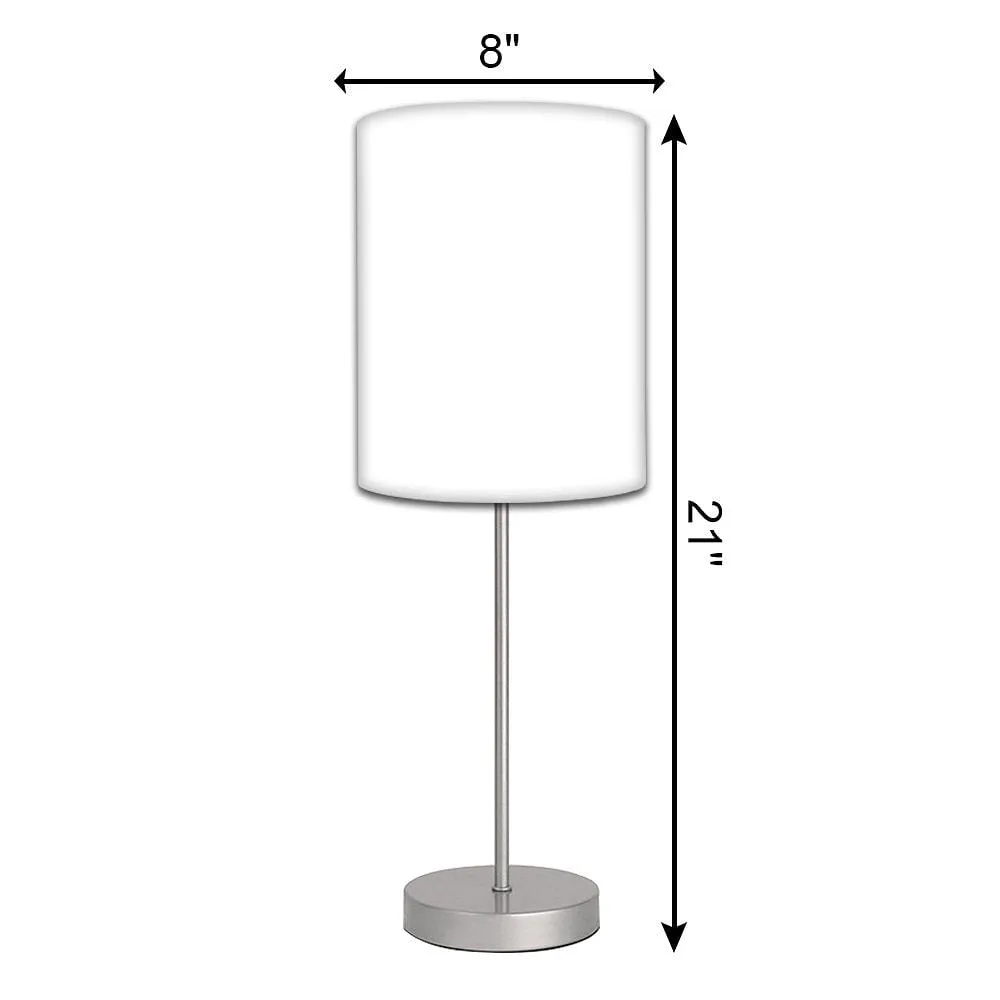 Pink Flower Simple Table Lamp for Living Room
