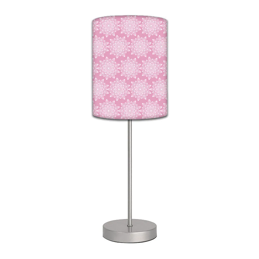 Pink Flower Simple Table Lamp for Living Room