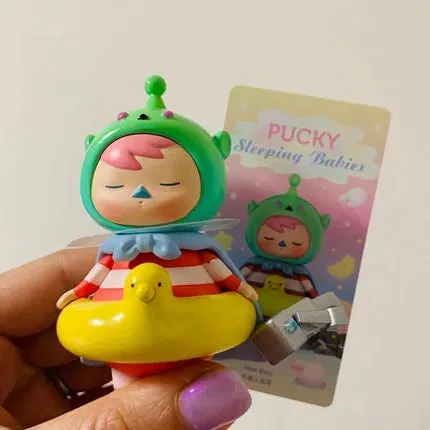 POP MART PUCKY Elf Sleeping Baby Series Blind Box | Magical Anime Collectible Figures