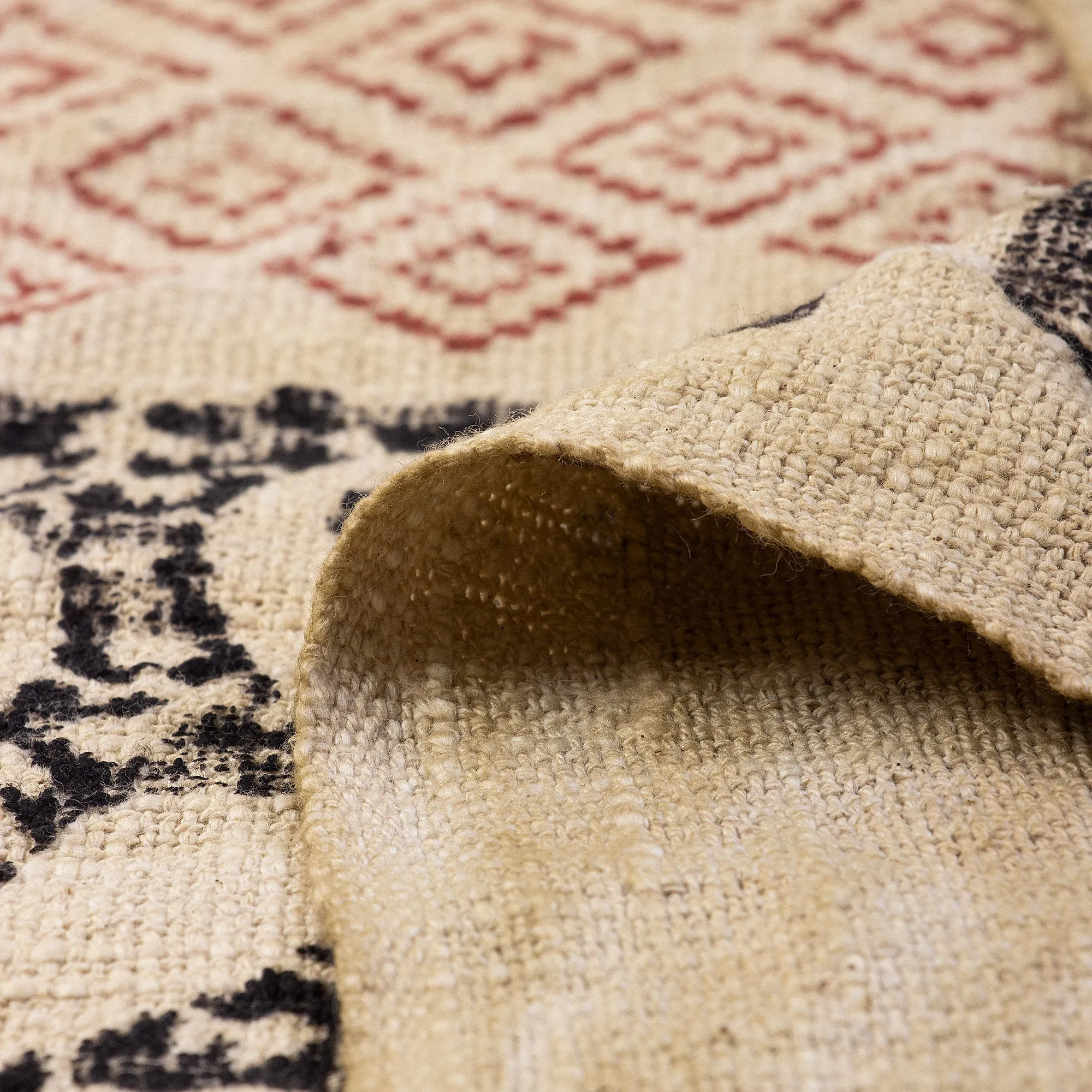 Premium Block Print Cotton Chair Throws Blanket For Home Decor