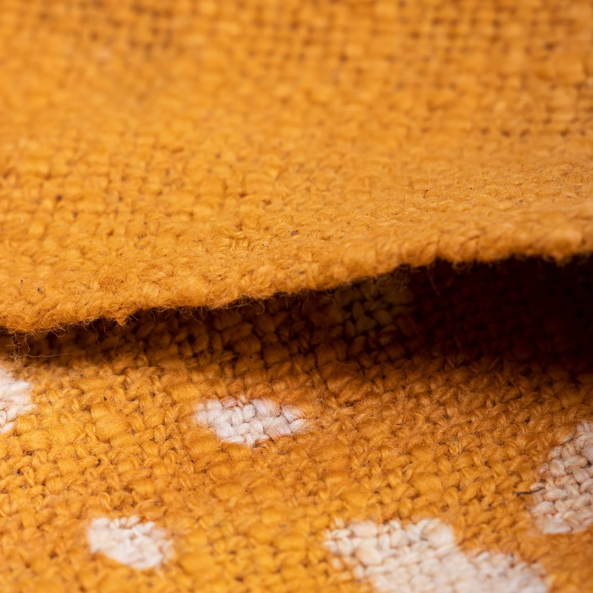 Premium Mustard Star Hand Block Print Couch Throw Blanket
