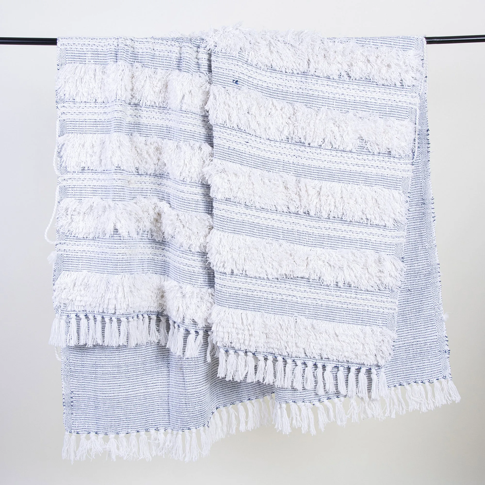 Premium Pure Cotton Decorative Tufted Bed Throw
