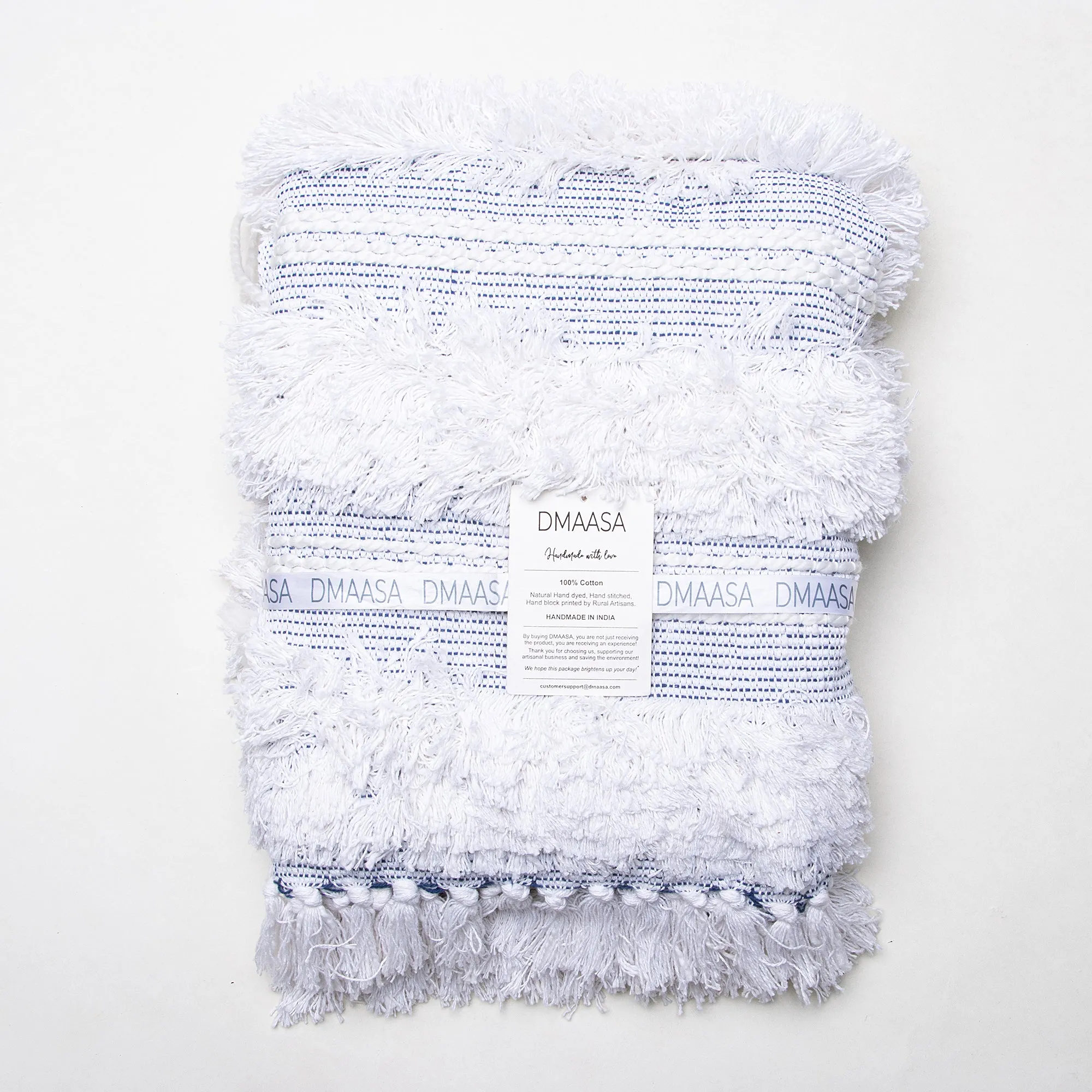Premium Pure Cotton Decorative Tufted Bed Throw