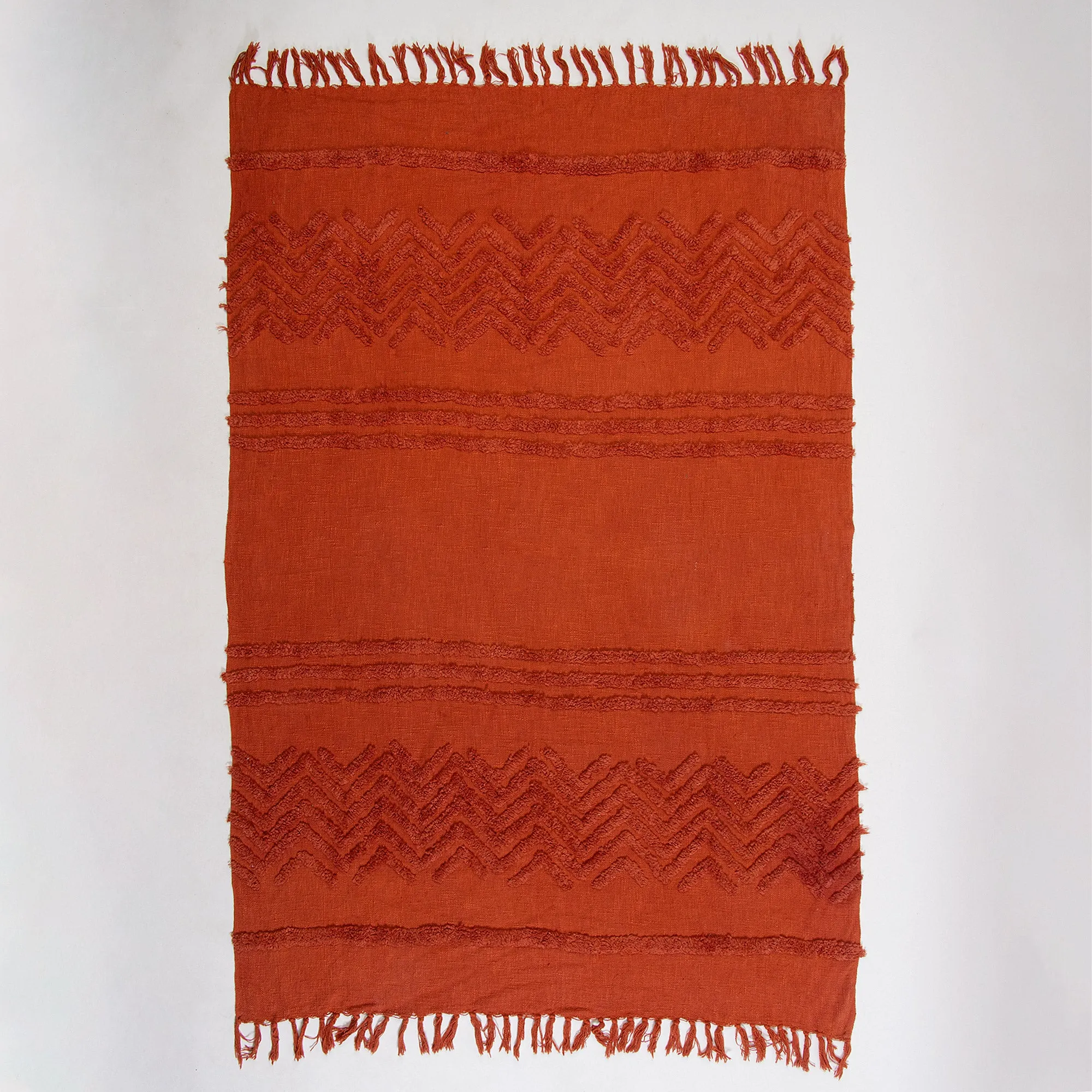 Premium Quality Cotton Tufted Throw Blanket