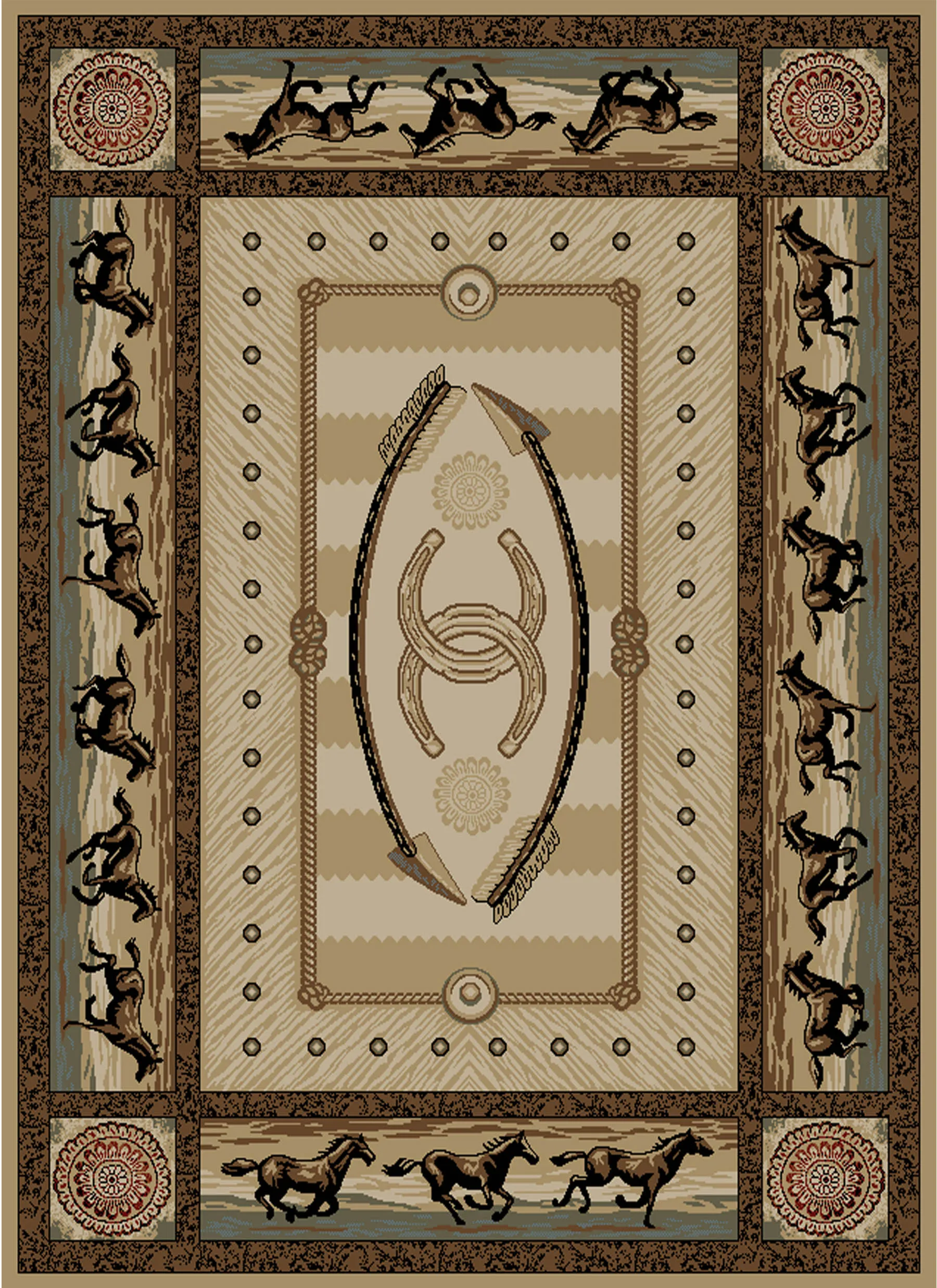 "Cheyenne" Western Area Rug (2'3" x 3,3"")
