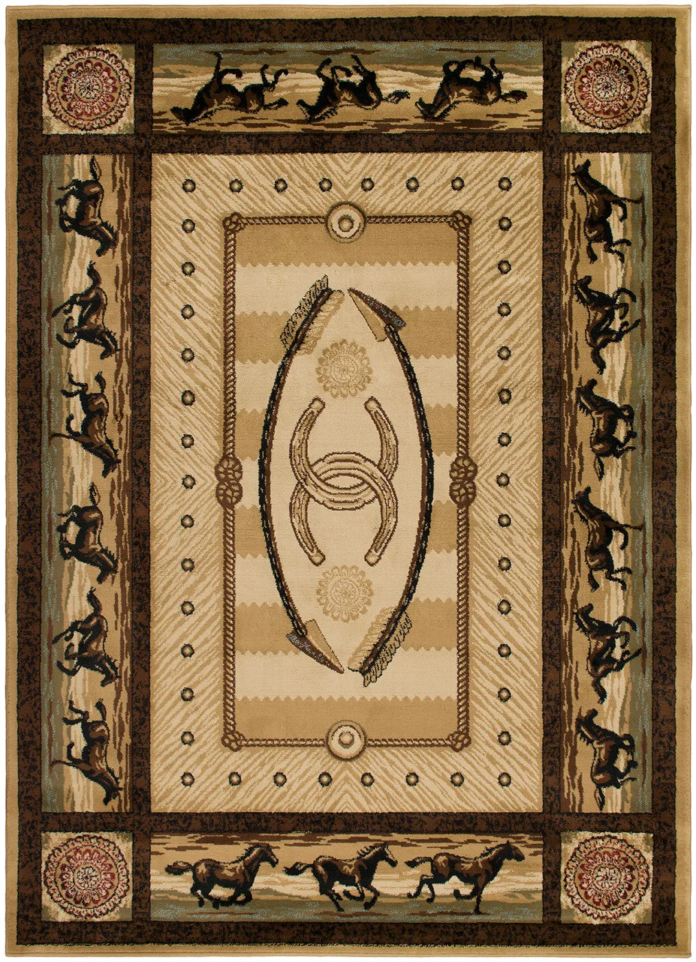 "Cheyenne" Western Area Rug (7'10" x 9'10")