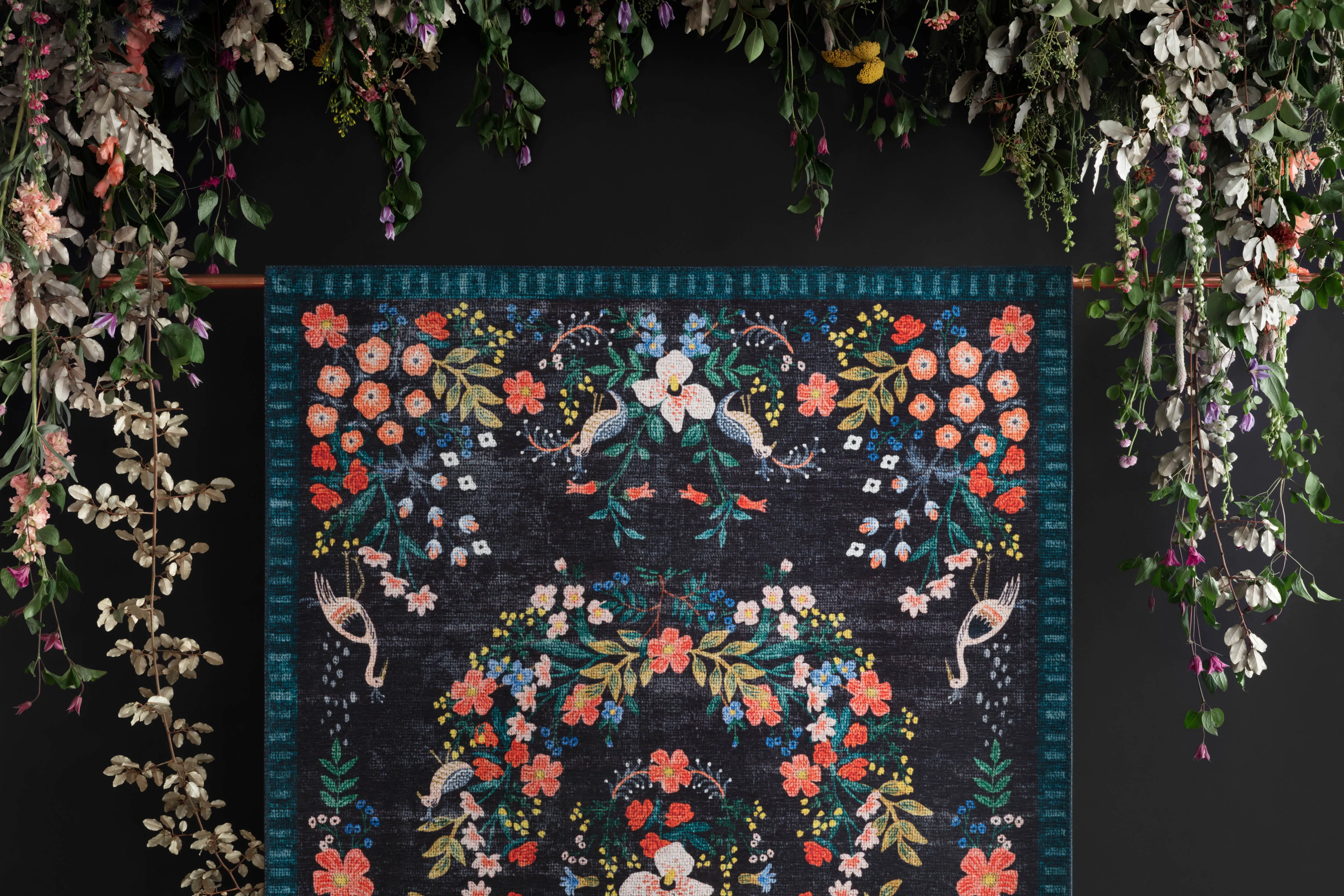 Rifle Paper Co. x Loloi Palais Black / Multi Rug