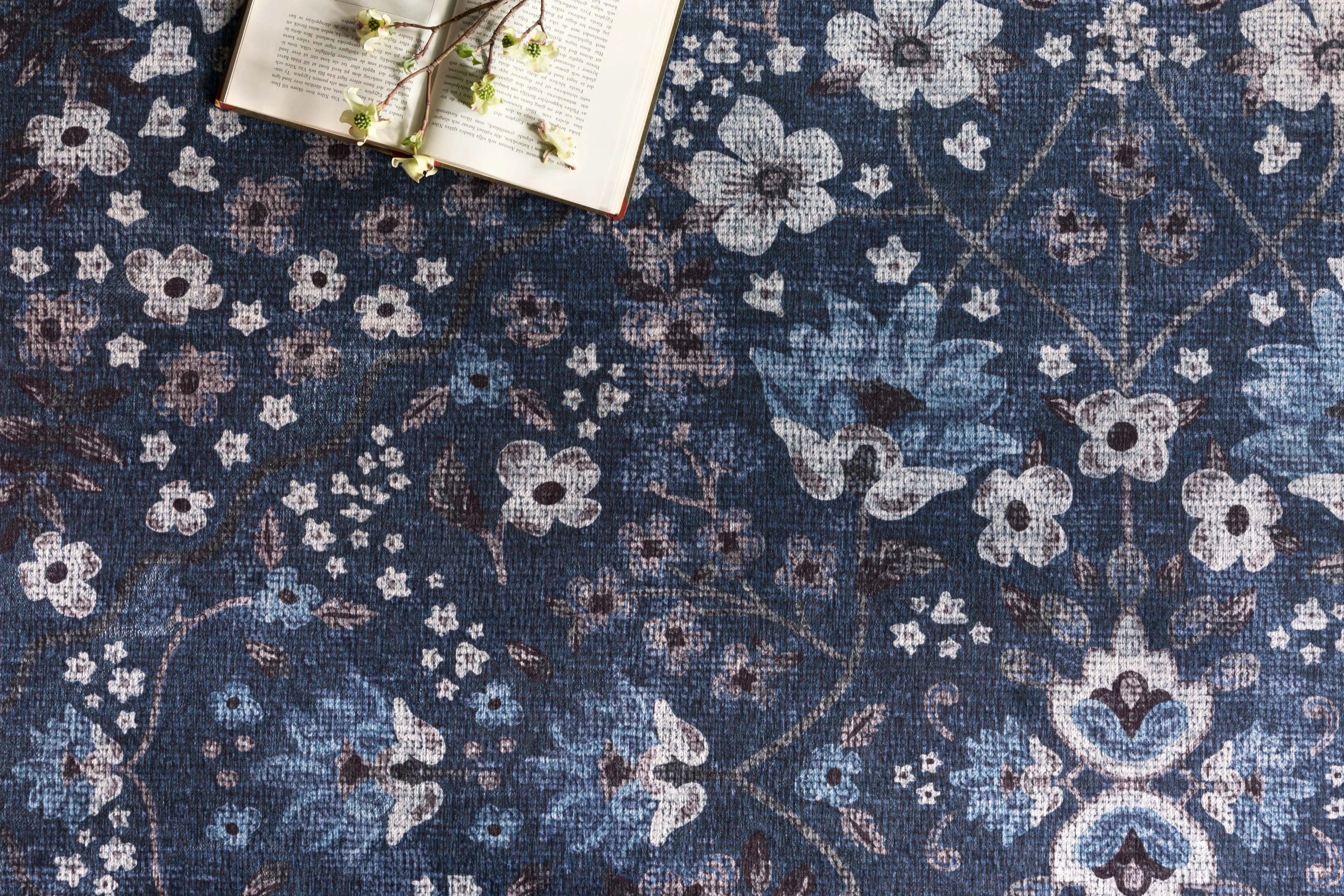 Rifle Paper Co. x Loloi Palais Navy Rug