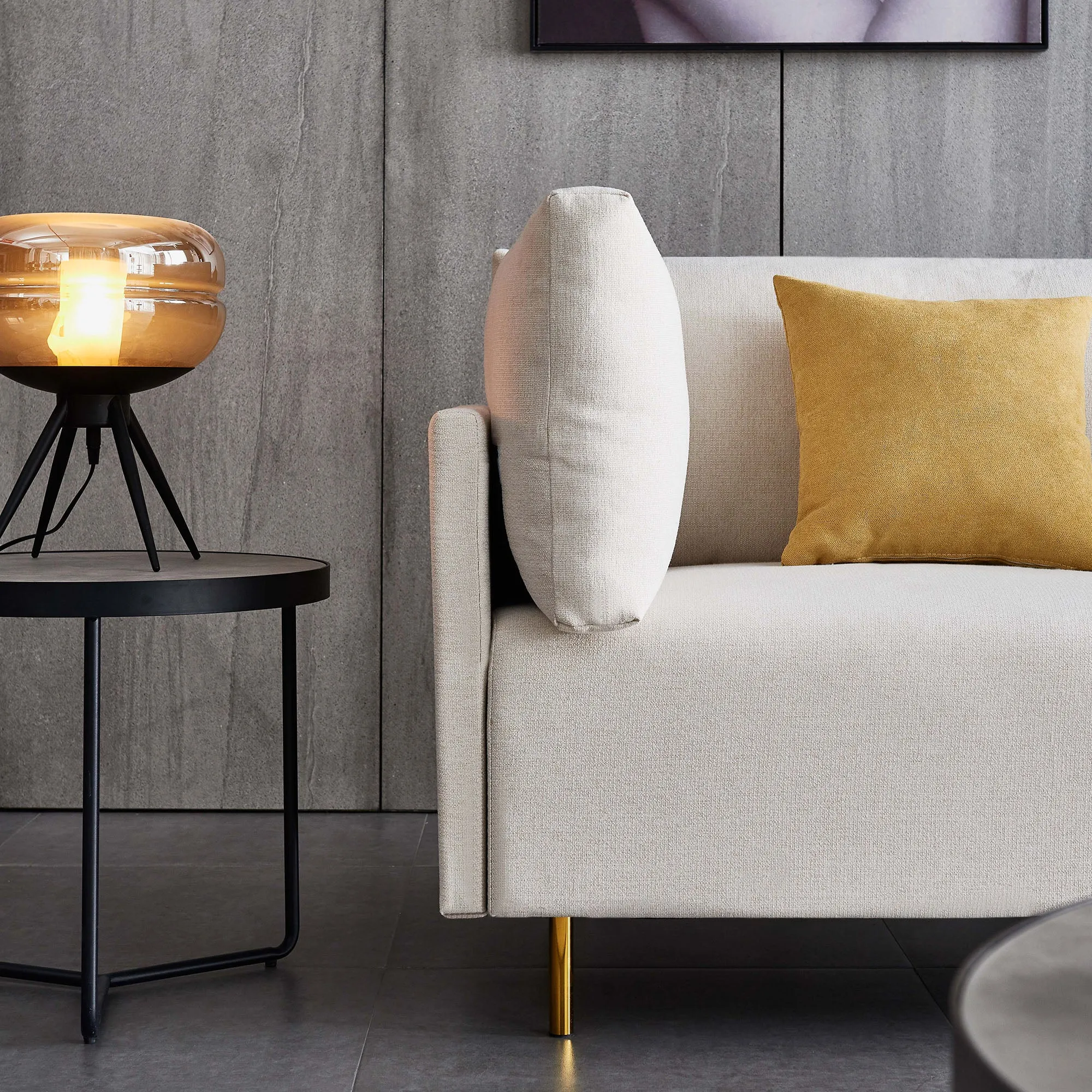 River Quinn Comfy Sofa in Linen