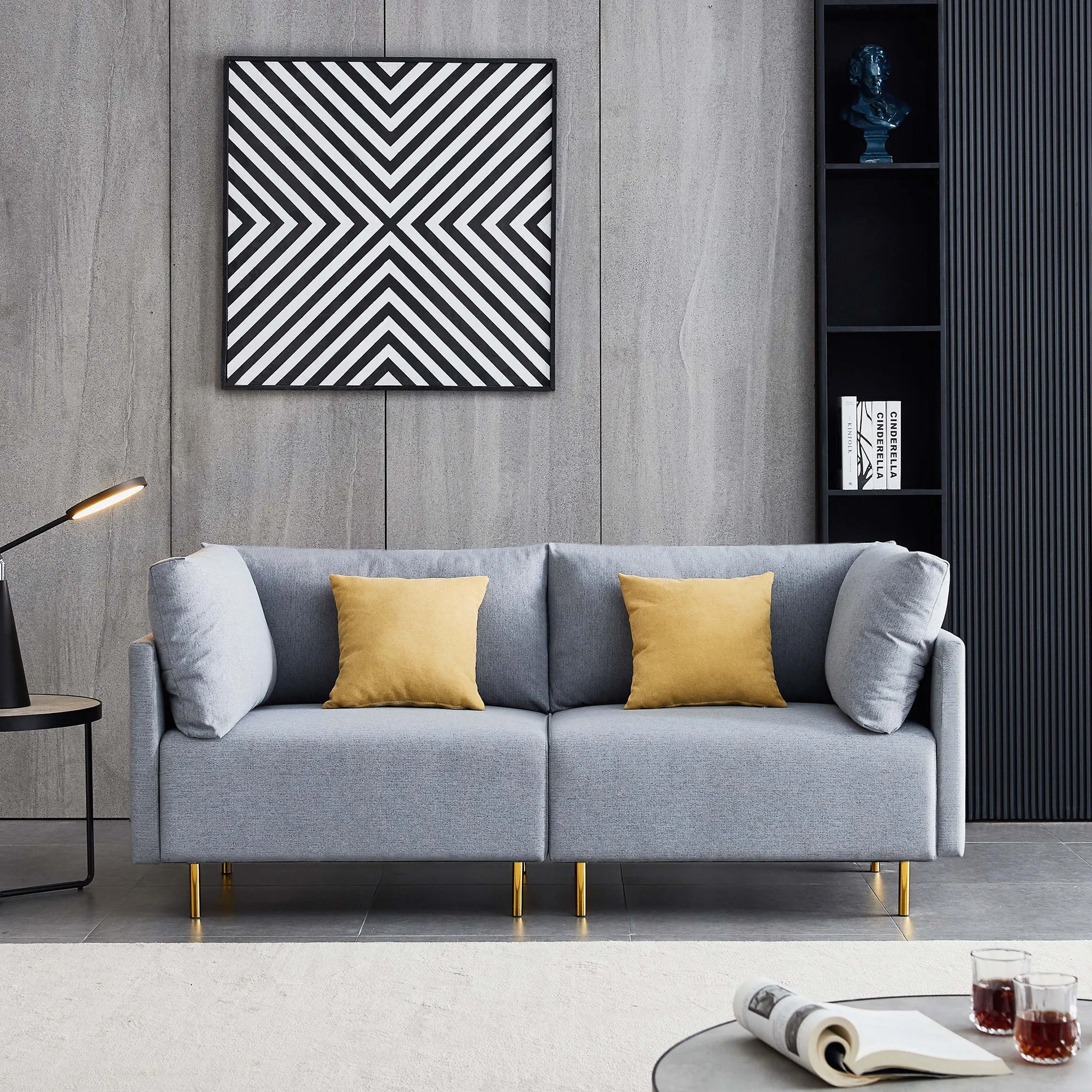 River Quinn Comfy Sofa in Linen
