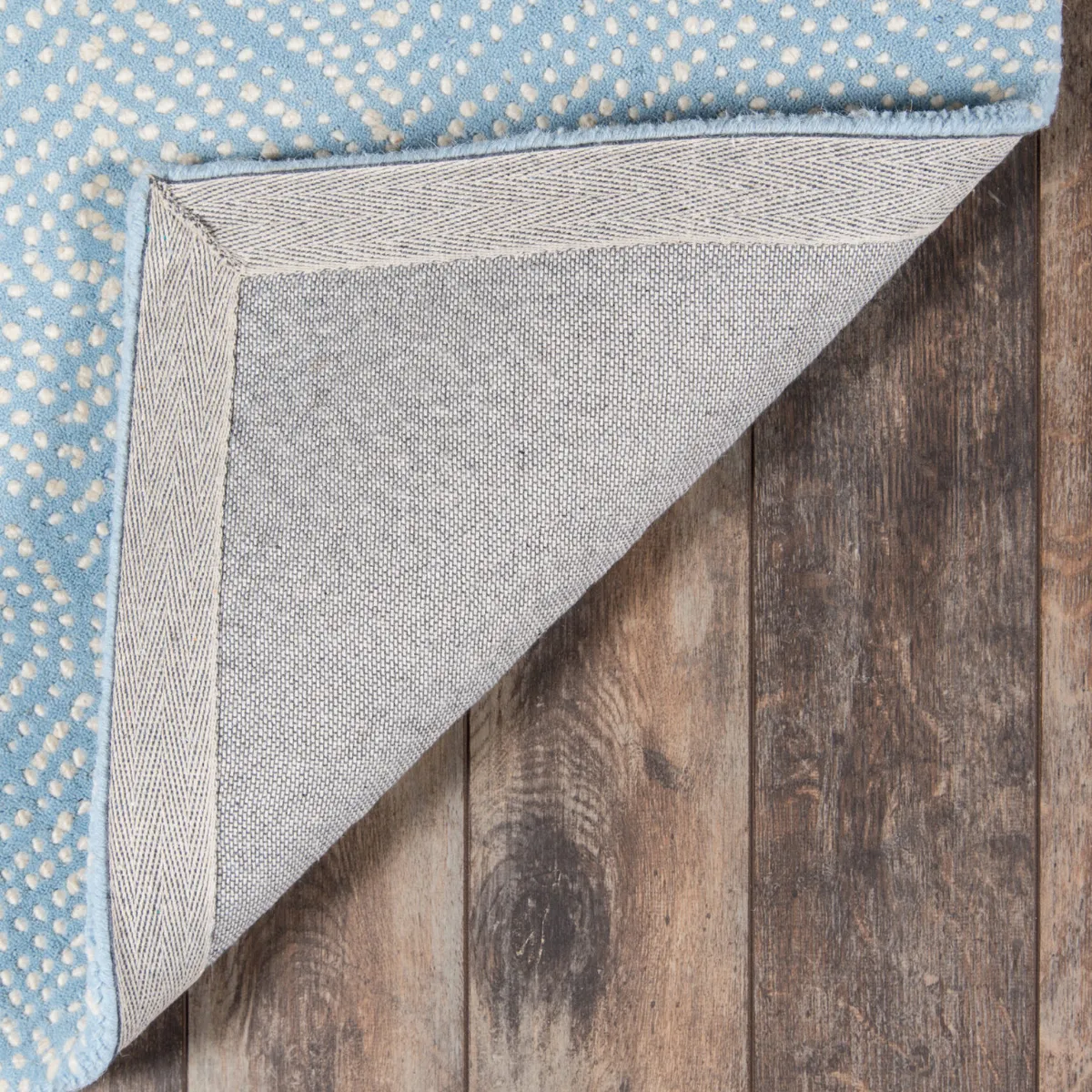 Roman Holiday Light Blue Wool Indoor Area Rug