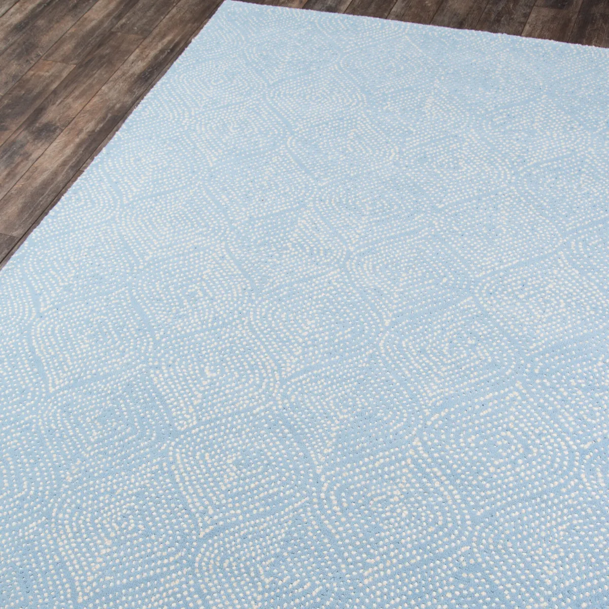 Roman Holiday Light Blue Wool Indoor Area Rug