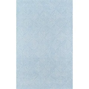 Roman Holiday Light Blue Wool Indoor Area Rug