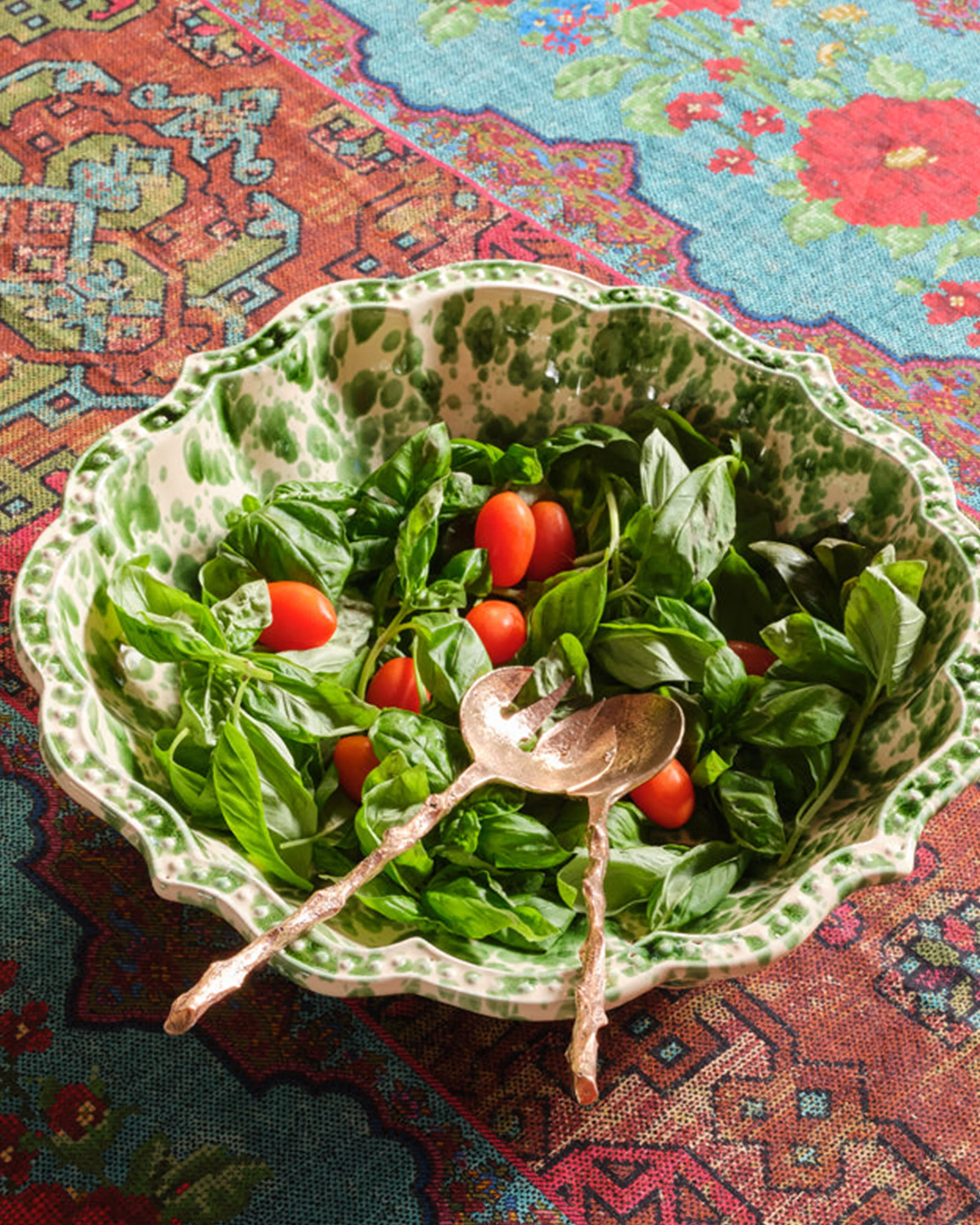 Rose Branch Bronze Cutlery Server by Osanna Visconti