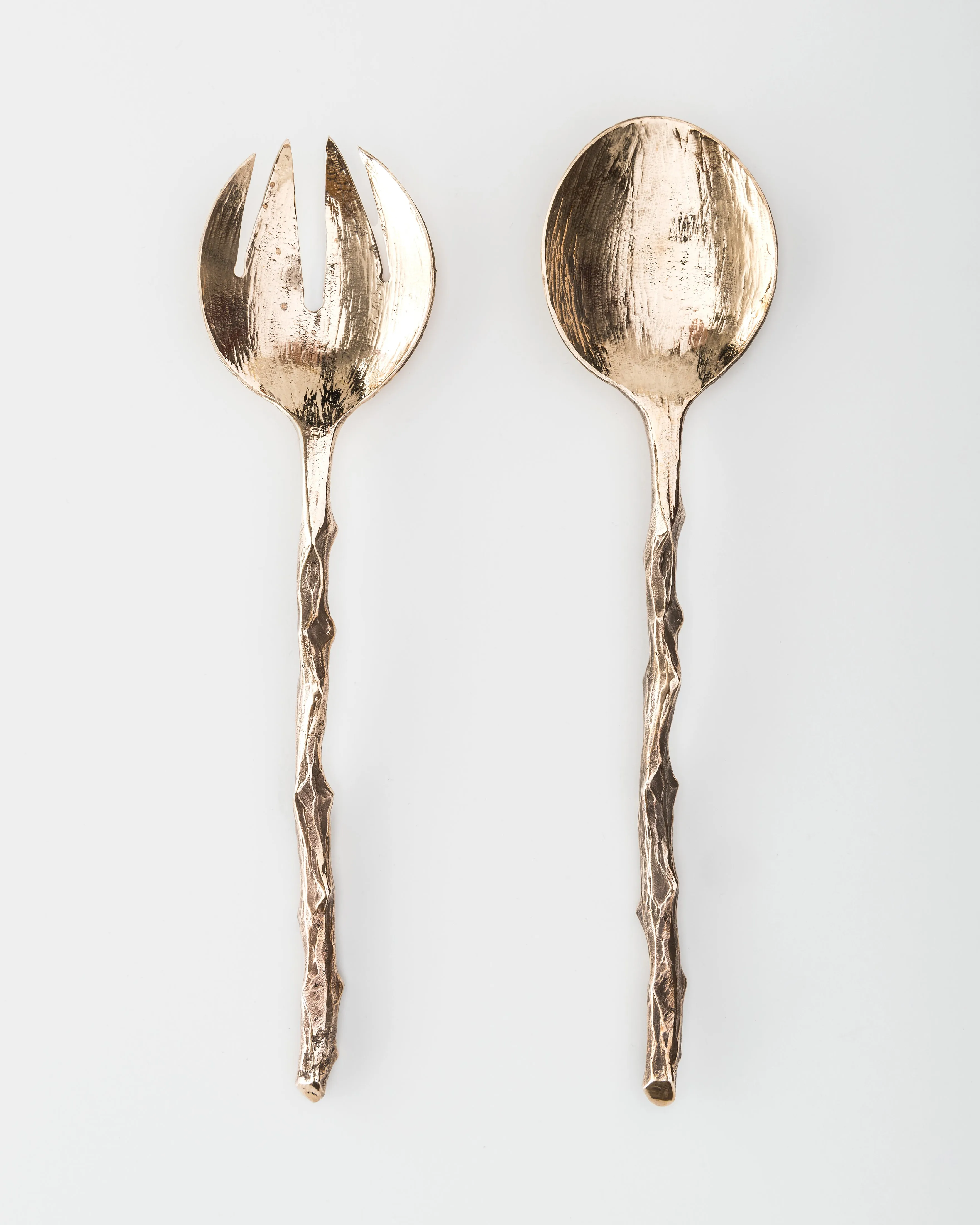 Rose Branch Bronze Cutlery Server by Osanna Visconti