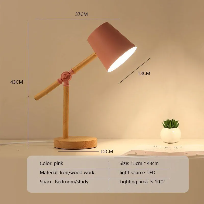 Rotatable LED Table Lamp in Macaroon Design