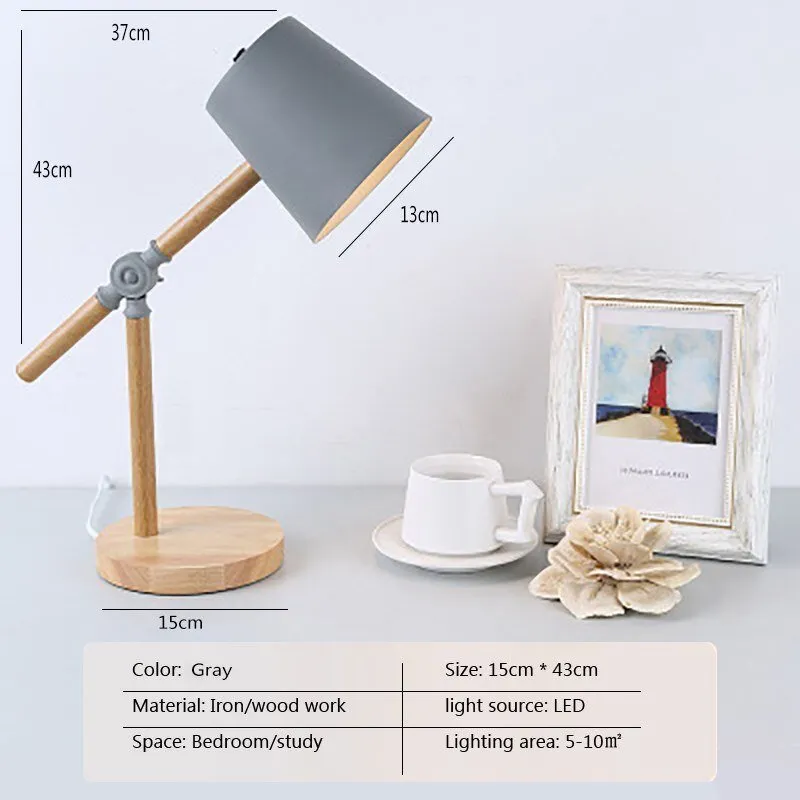 Rotatable LED Table Lamp in Macaroon Design