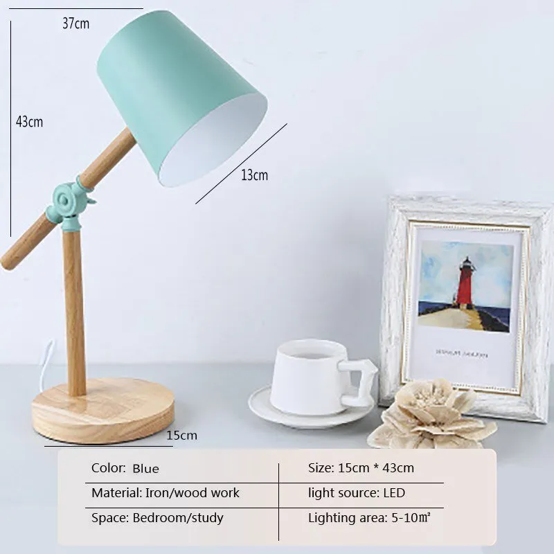 Rotatable LED Table Lamp in Macaroon Design