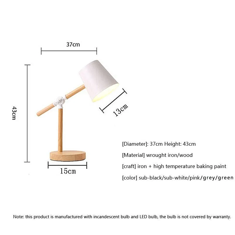 Rotatable LED Table Lamp in Macaroon Design