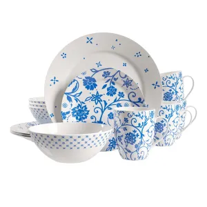 Safdie & Co. Luxury Premium Porcelain Dinnerset 16 Piece Set Arlington