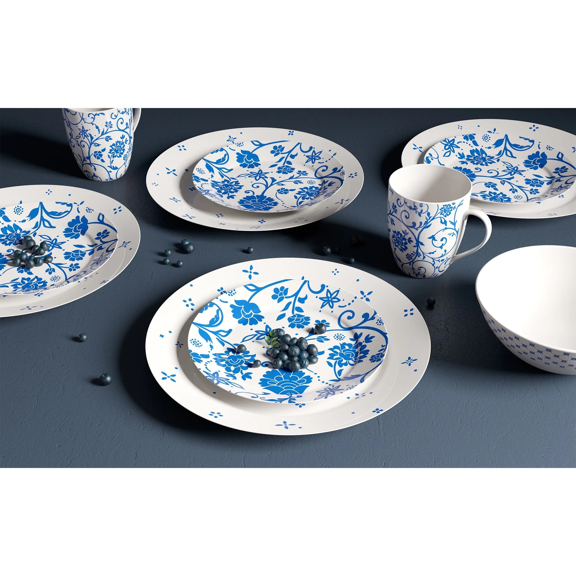 Safdie & Co. Luxury Premium Porcelain Dinnerset 16 Piece Set Arlington