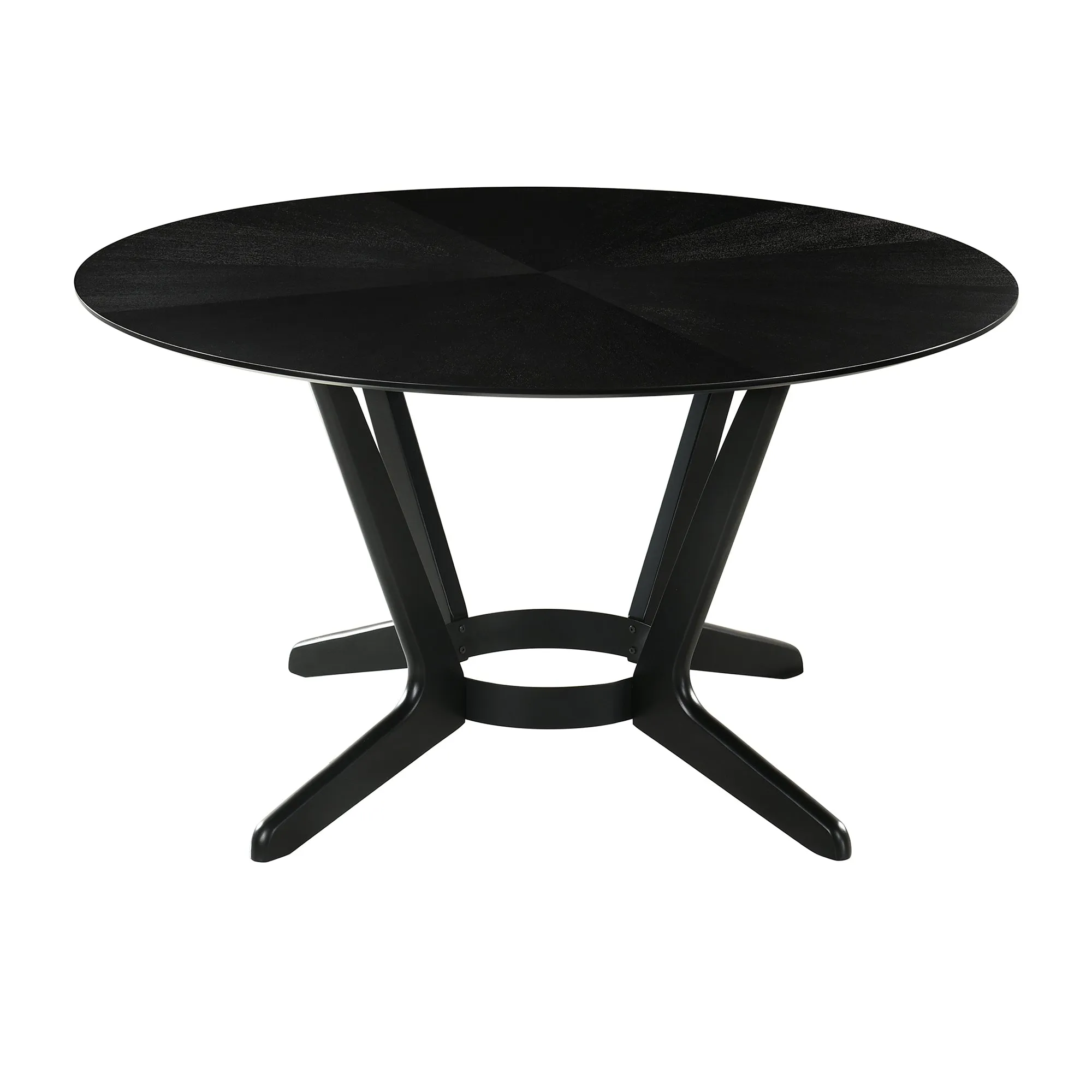 Santana 7 Piece Round Wood Dining Set