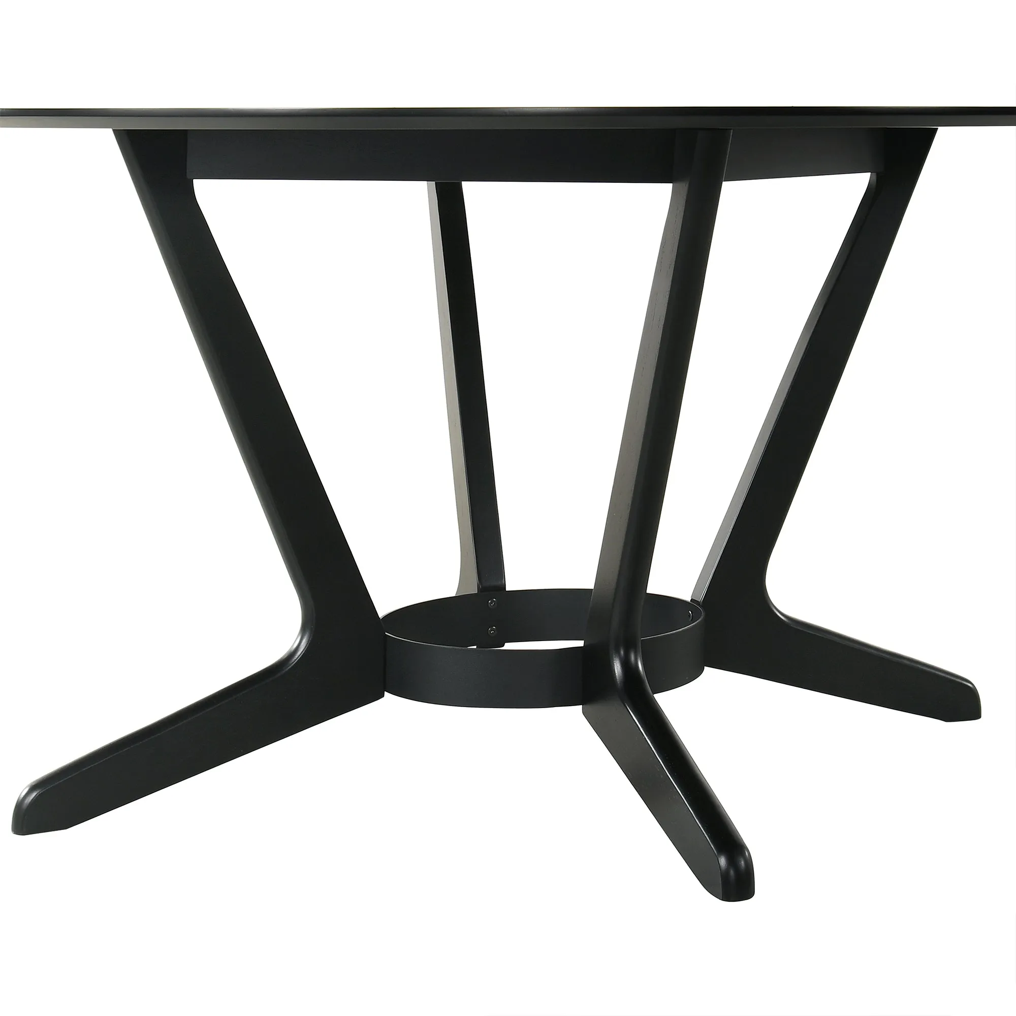Santana 7 Piece Round Wood Dining Set
