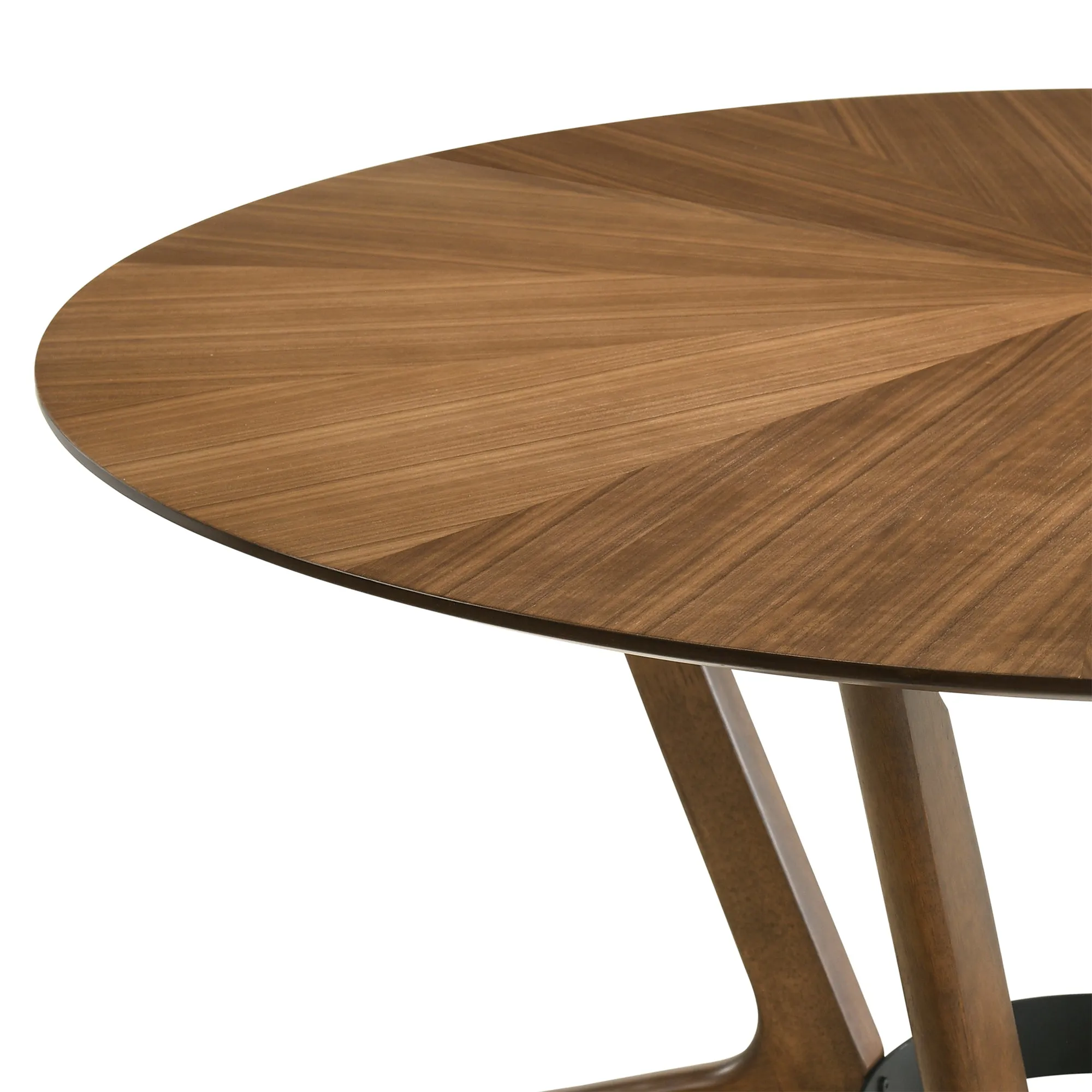 Santana 7 Piece Round Wood Dining Set