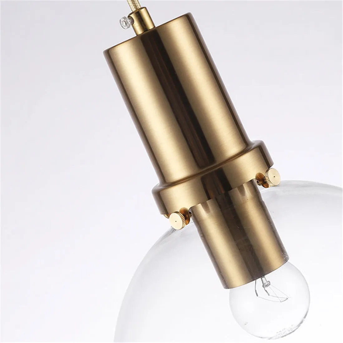 Satchi Clear Globe & Brass LED Bulb Pendant Light