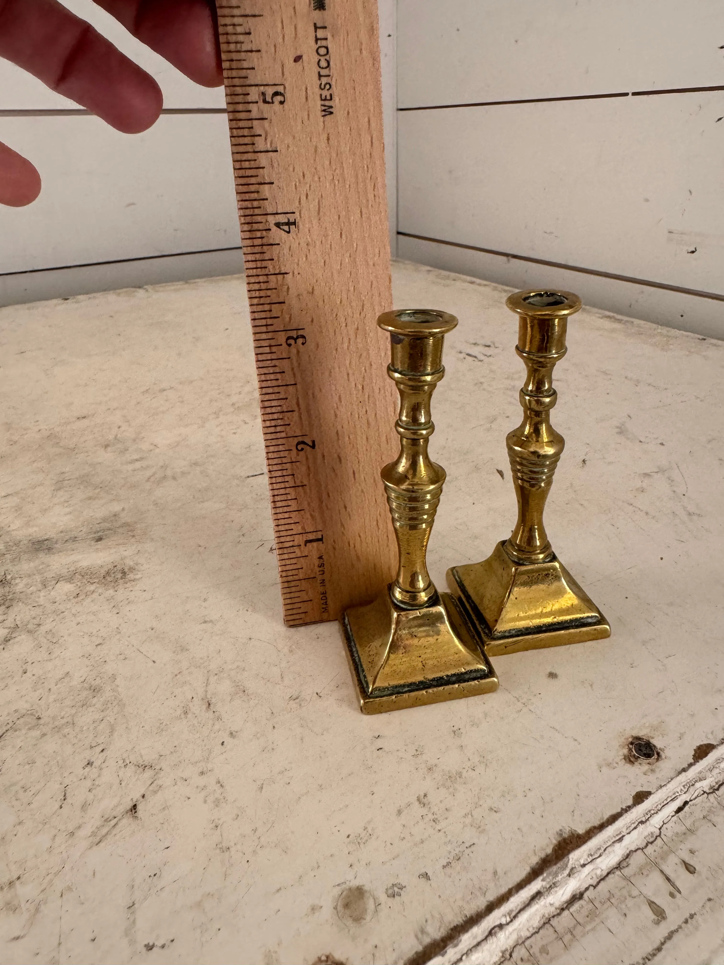 Set of English Mini Candlesticks