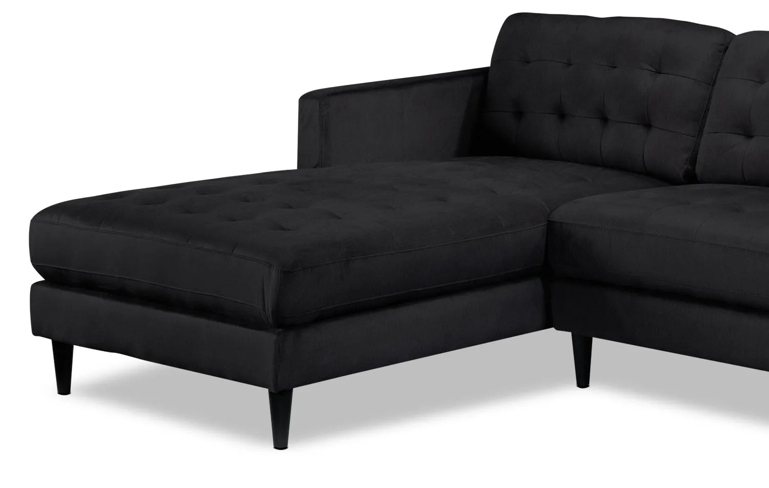 Seymour 2-Piece Sectional with Left-Facing Chaise - Charcoal