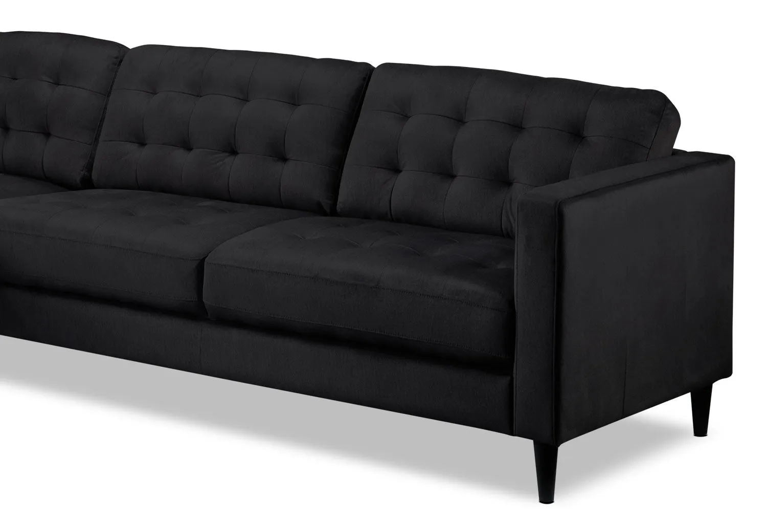 Seymour 2-Piece Sectional with Left-Facing Chaise - Charcoal