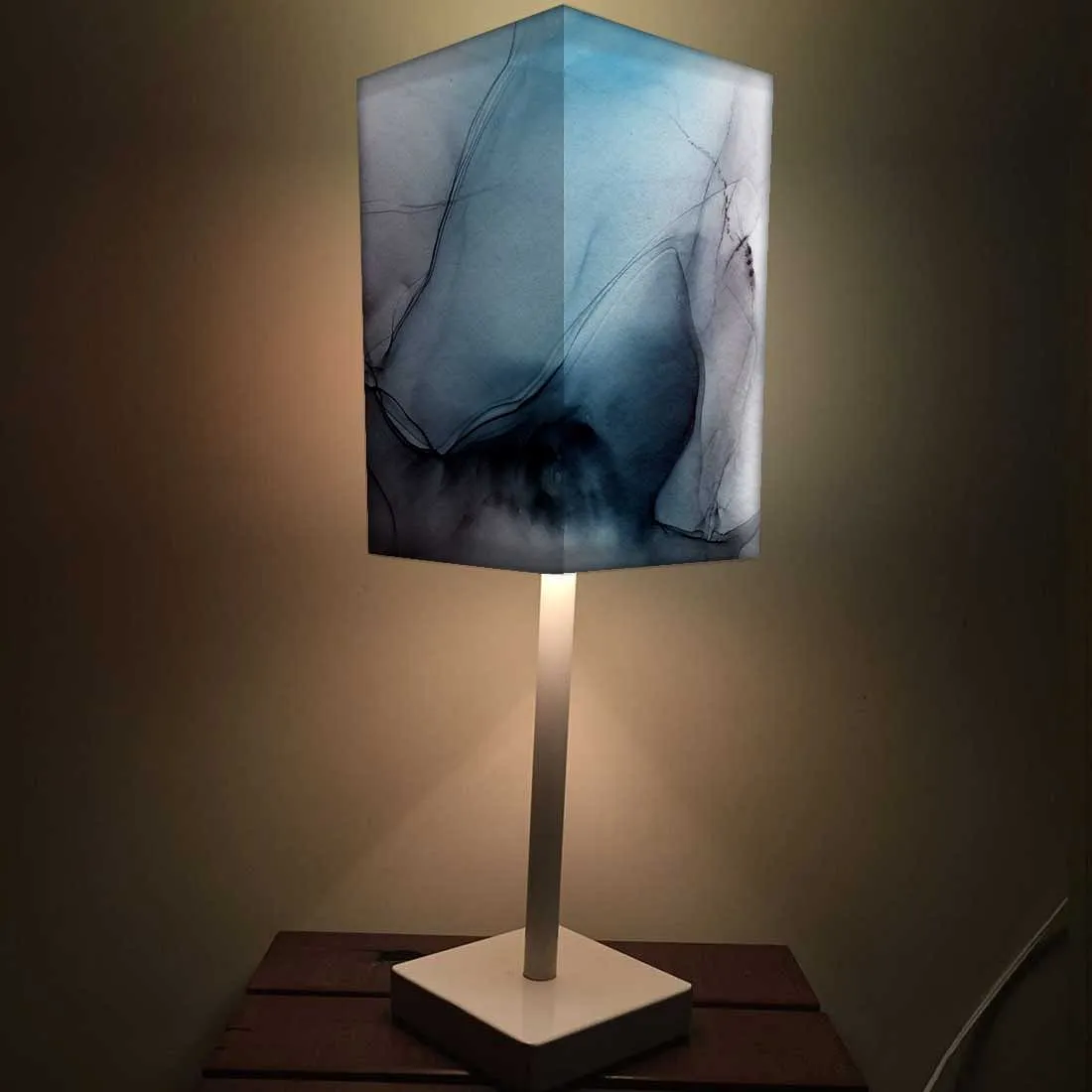 Short Table Lamps for Living Room Fabric Shade