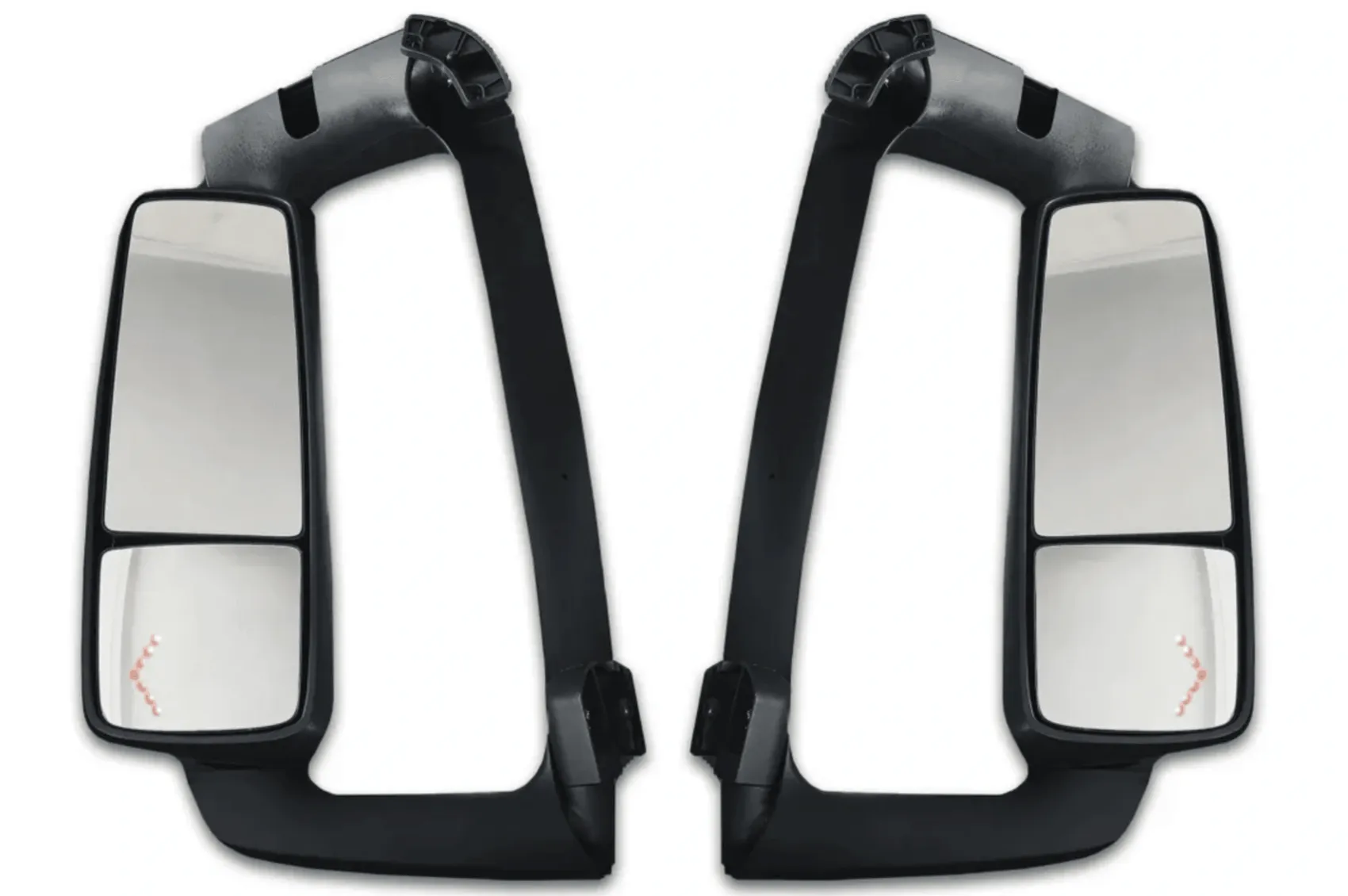 Side View Door Mirrors Power Heated Chrome Set Volvo 2004  VNL VNM VNX