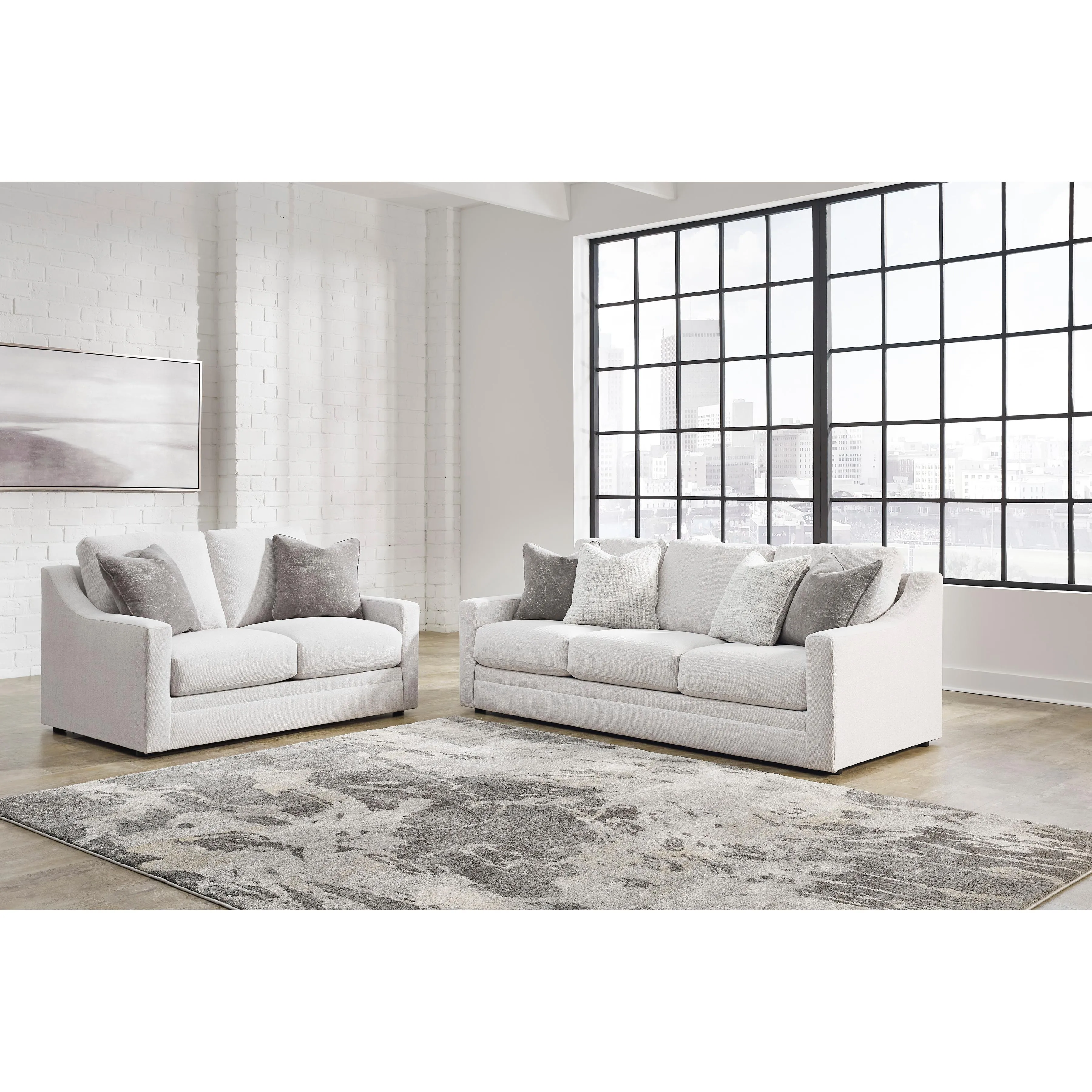 Signature Design by Ashley Maitelynn Stationary Fabric Sofa 4820238