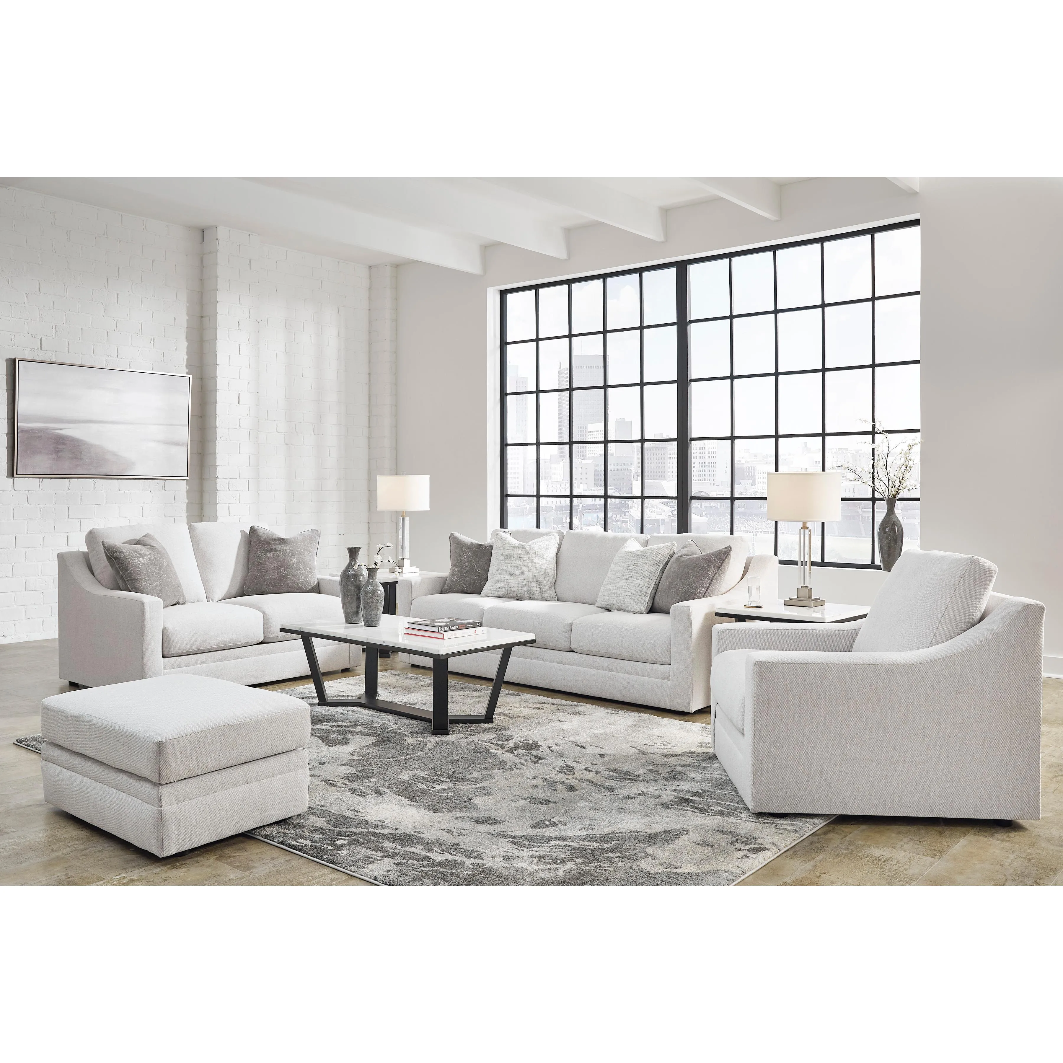 Signature Design by Ashley Maitelynn Stationary Fabric Sofa 4820238
