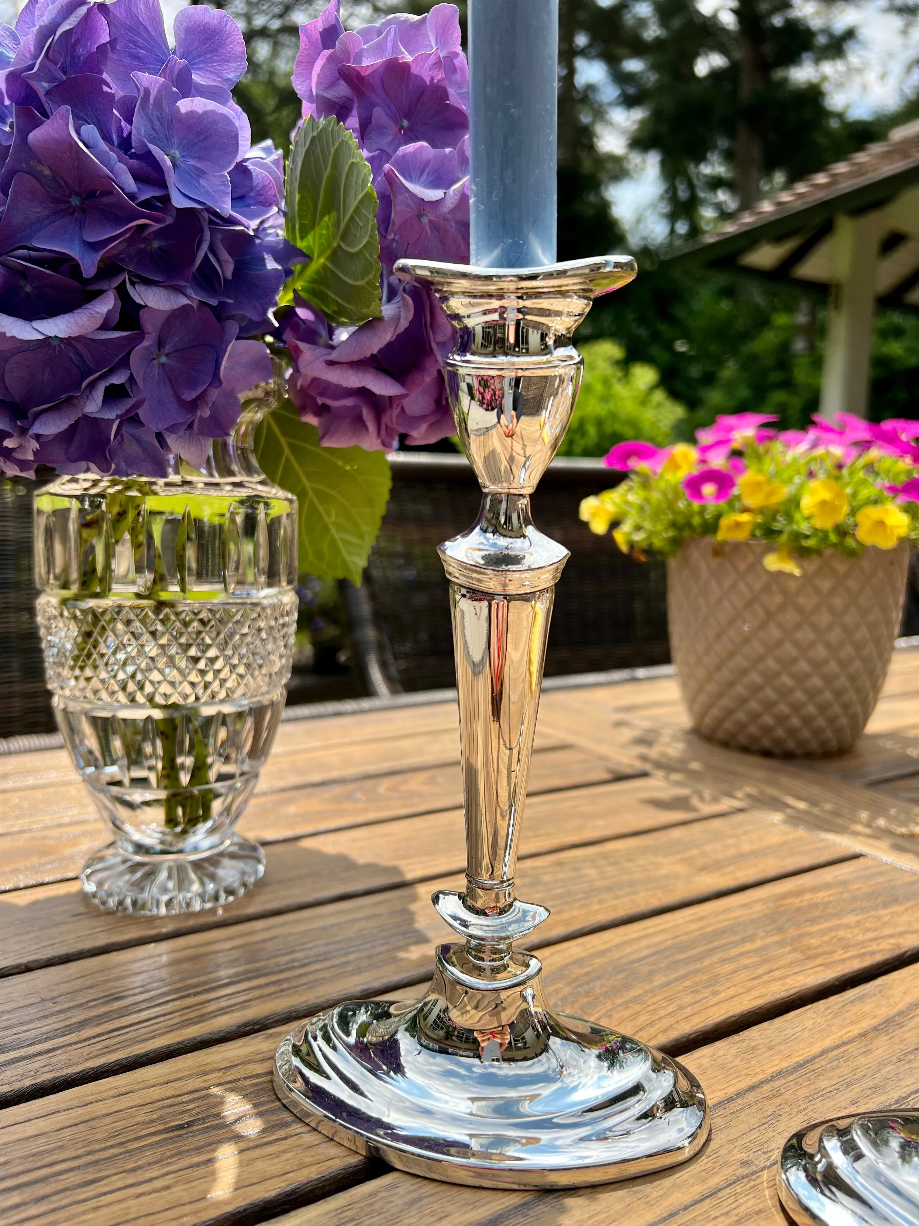 Silver candlesticks