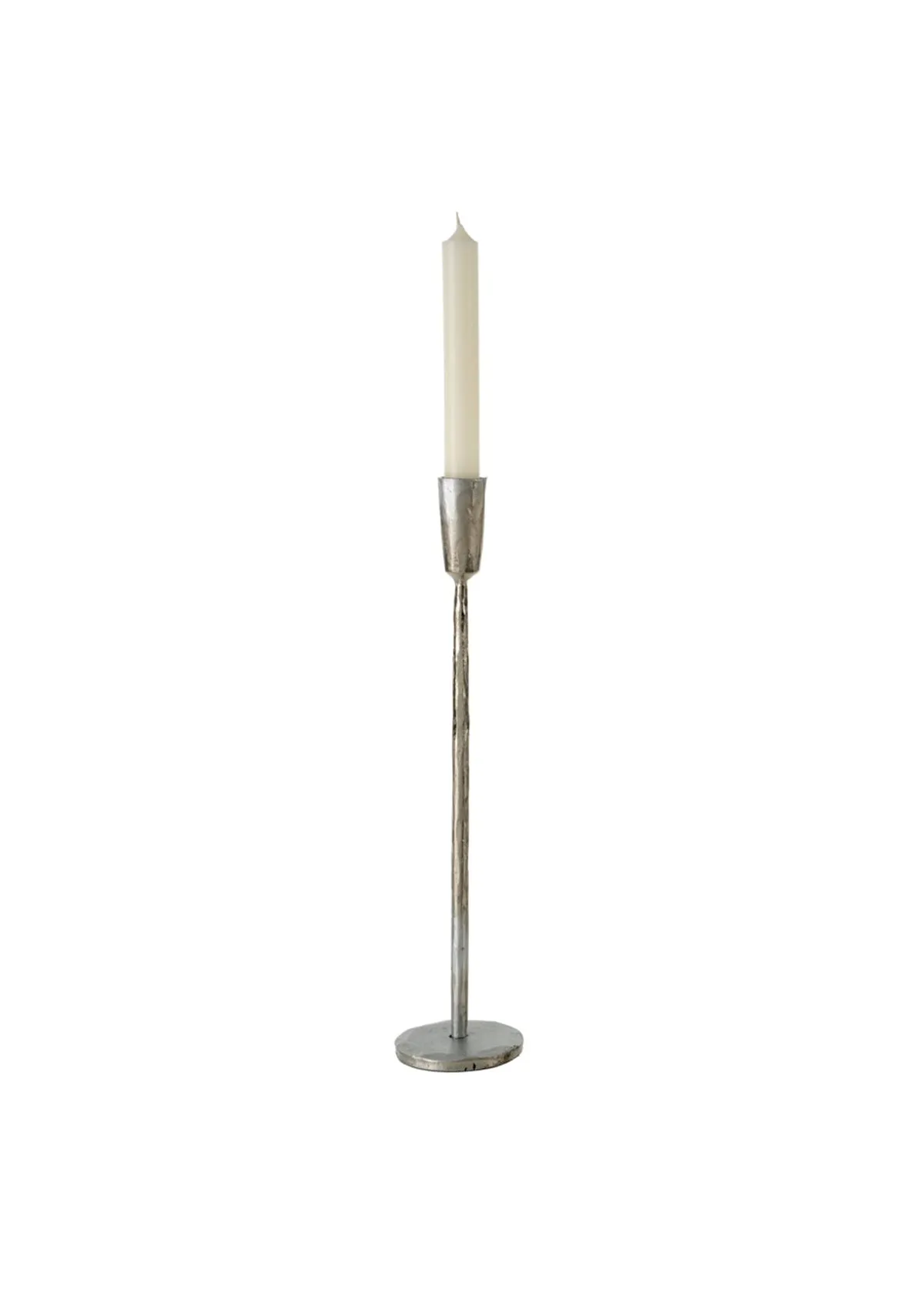 Silver Forged Candlesticks