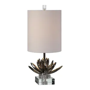 Silver Lotus Accent Lamp