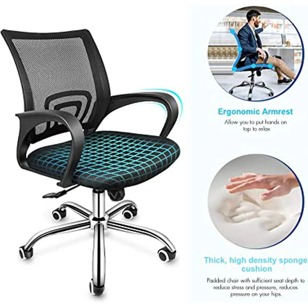 Simple Deluxe Task Office Chair, Black
