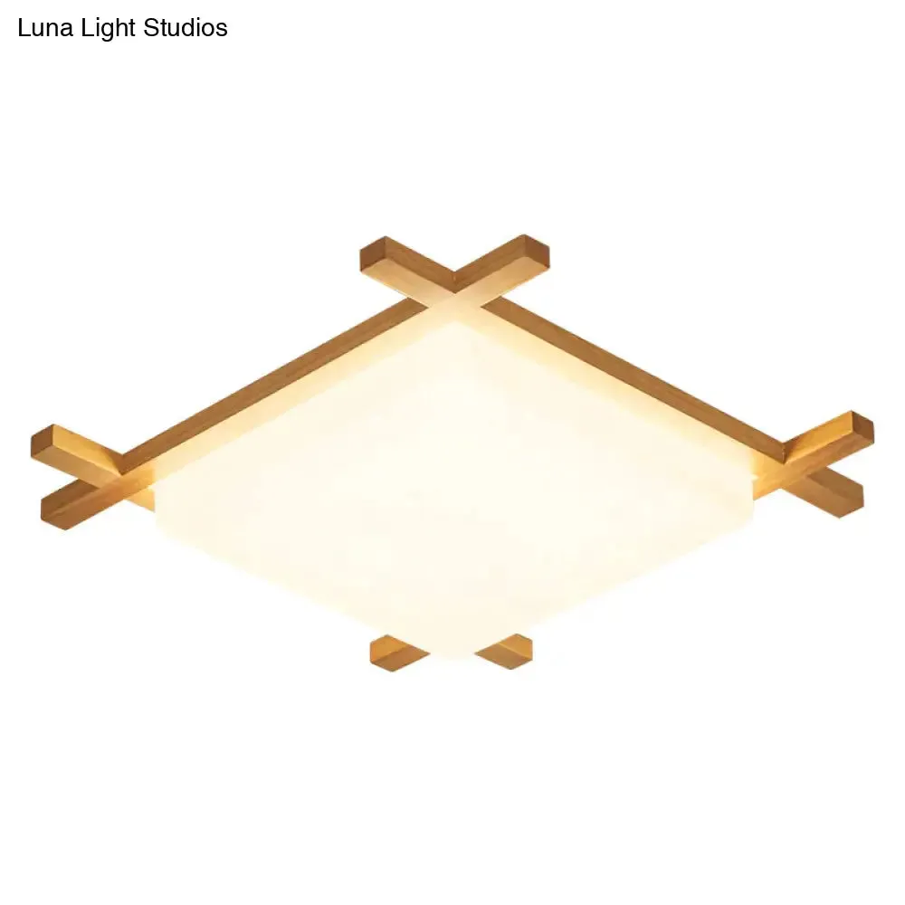 Simple Modern Corridor Corridor Square Log LED Living Room Lamps