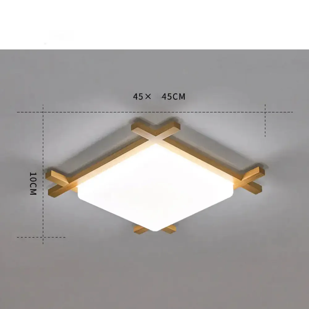 Simple Modern Corridor Corridor Square Log LED Living Room Lamps
