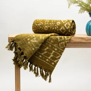 Soft Premium Floral Print Pure Cotton Handmade Sofa Throw