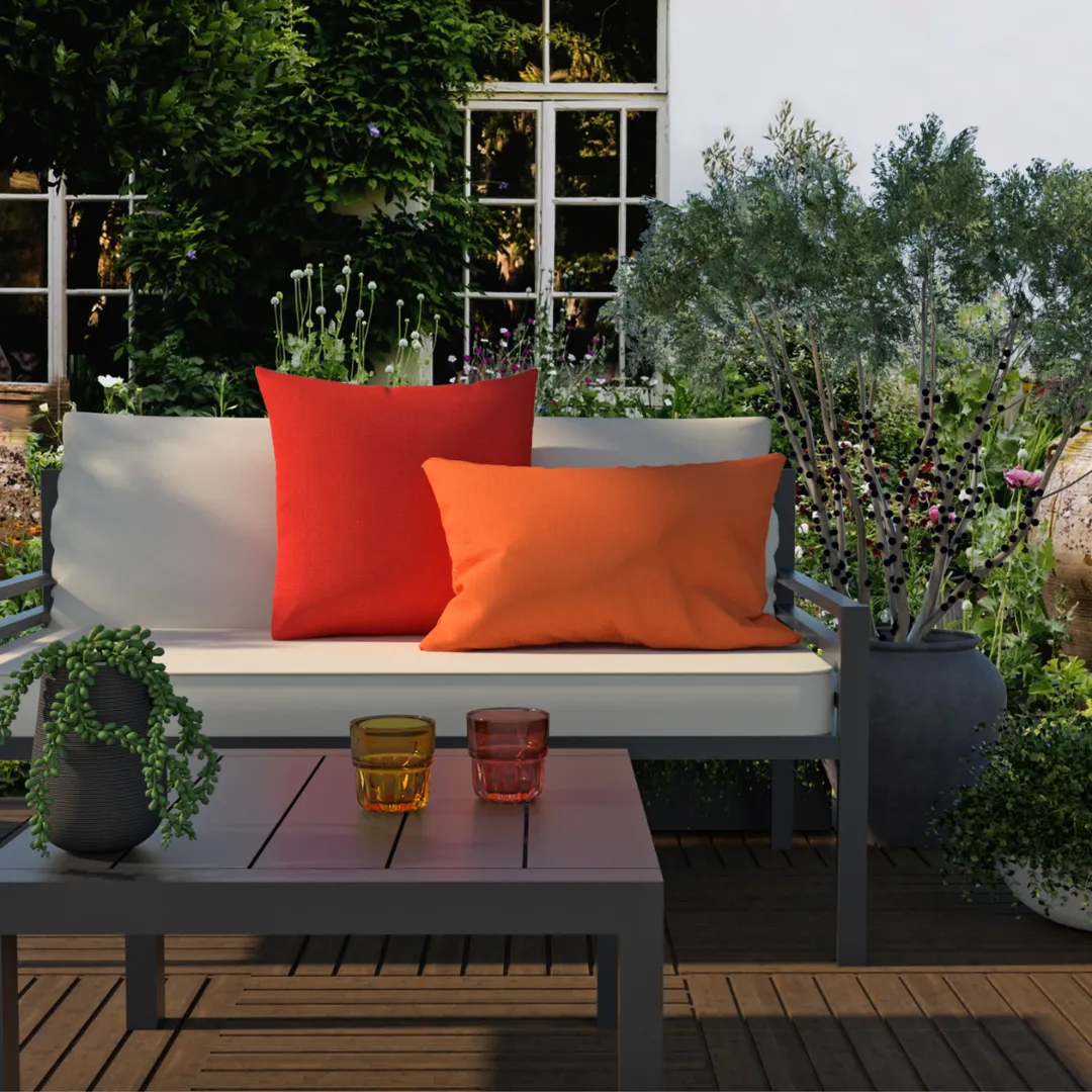 Sorrento Red Outdoor Pillows